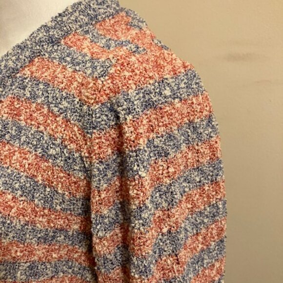 J. Crew Pink and Blue Open Cardigan Sweater - Picture 3 of 6